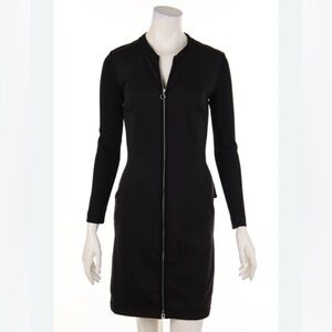 Marc Cain Black Long Sleeve Dress with Zipper